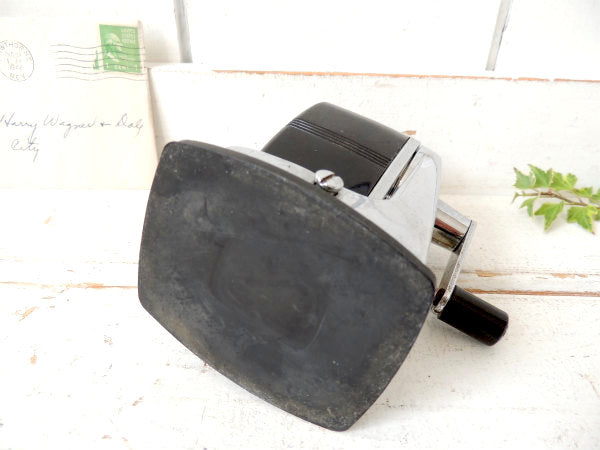 【APSCO/黒】バキュームタイプ・ヴィンテージ・ペンシルシャープナー/鉛筆削り