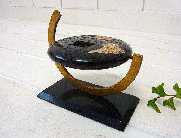 地球儀型・アンティーク・デスクカレンダー/卓上カレンダー USA