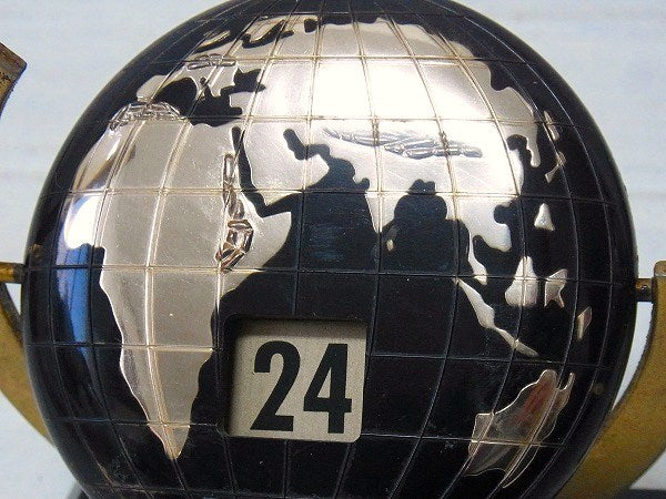 地球儀型・アンティーク・デスクカレンダー/卓上カレンダー USA