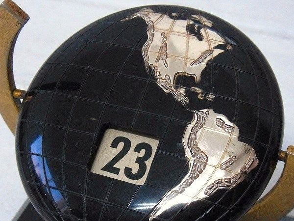 地球儀型・アンティーク・デスクカレンダー/卓上カレンダー USA