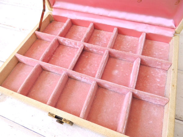 【Mele】細かな仕切り付き・アンティーク・ジュエリーボックス/ジュエリーケース/宝石箱