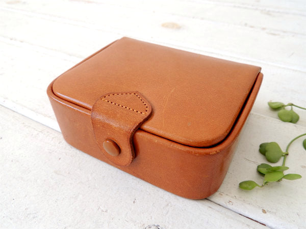 【California Saddle-Leather】革製・小さなヴィンテージ・アクセサリーケース