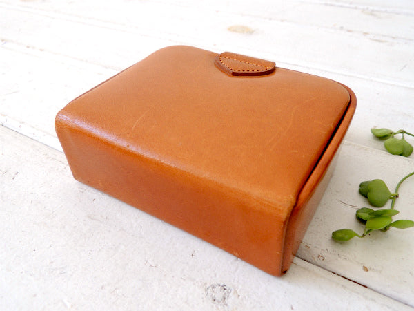 【California Saddle-Leather】革製・小さなヴィンテージ・アクセサリーケース