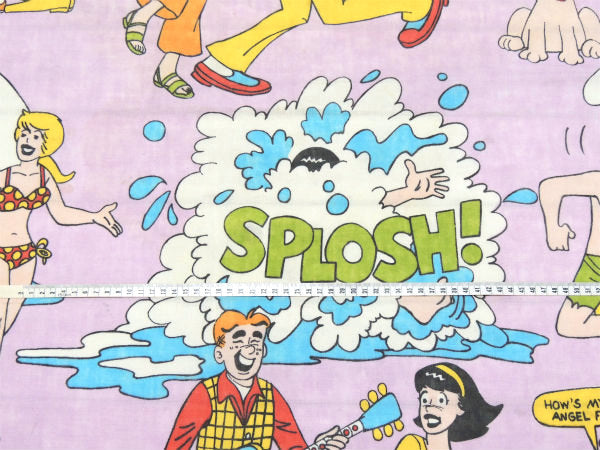 アーチーズコミック 激レア アメコミ・ヴィンテージ・ユーズドシーツ ボックタイプ USA 生地