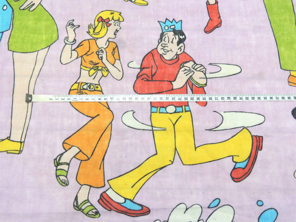 アーチーズコミック 激レア アメコミ・ヴィンテージ・ユーズドシーツ ボックタイプ USA 生地