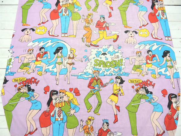 アーチーズコミック 激レア アメコミ・ヴィンテージ・ユーズドシーツ ボックタイプ USA 生地