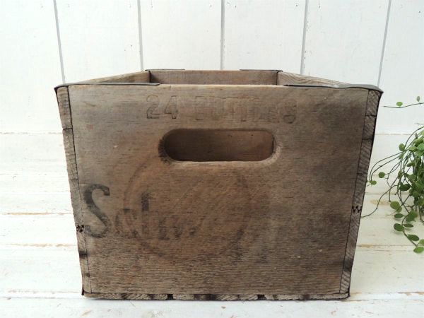 Schweppes シュウェップス・ソーダ・ヴィンテージ・木箱・ウッドボックス・クレート・ドリンク