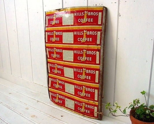 Coffee ヒルスコーヒー・ティン・コーヒー缶 US パッケージ・ビンテージ サイン 看板