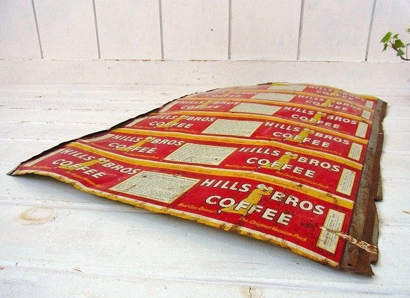 Coffee ヒルスコーヒー・ティン・コーヒー缶 US パッケージ・ビンテージ サイン 看板