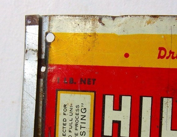 Coffee ヒルスコーヒー・ティン・コーヒー缶 US パッケージ・ビンテージ サイン 看板