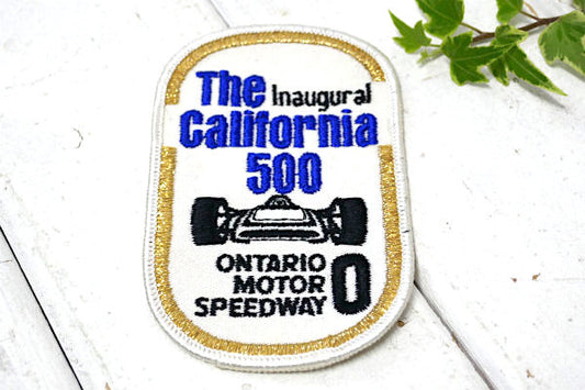 カリフォルニア・レーシング スピードウェイ・アドバタイジング・ヴィンテージ・刺繍・ワッペン・USA