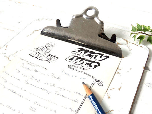 【ストーン柄】USA・ヴィンテージ・バインダー/クリップボード・ステーショナリー