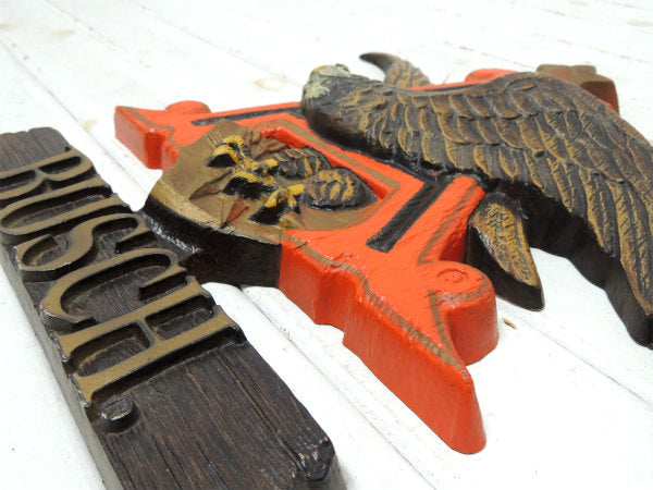 バドワイザー ビール・アンハイザー・イーグル ヴィンテージ・アドバタイジング・壁掛け式・サイン・看板