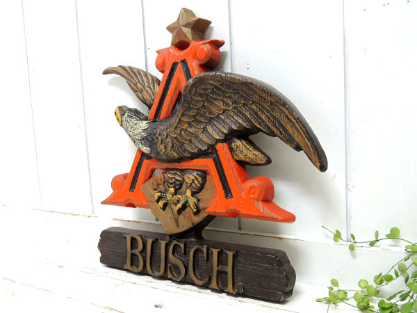 バドワイザー ビール・アンハイザー・イーグル ヴィンテージ・アドバタイジング・壁掛け式・サイン・看板