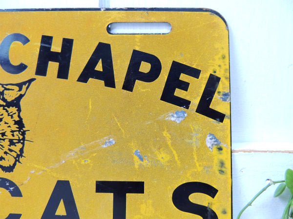 ワトソン・チャペル・ハイスクール 山猫・アドバタイジング・ヴィンテージ・ナンバープレート・USA