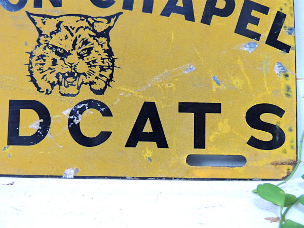 ワトソン・チャペル・ハイスクール 山猫・アドバタイジング・ヴィンテージ・ナンバープレート・USA