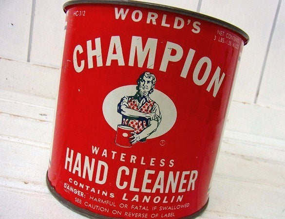 【WOLRLD'S CHAMPION/チャンピオン】ヴィンテージ・ティン缶/ブリキ缶 USA