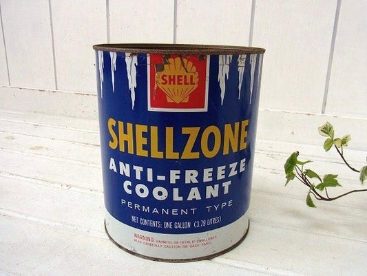 【SHELLZONE】シェル・1ガロン・ヴィンテージ・オイル缶/ティン缶 USA