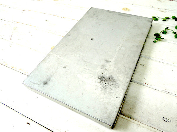 USA・工業系・書類ケース付き・アルミ製・ヴィンテージ・バインダー/クリップボード