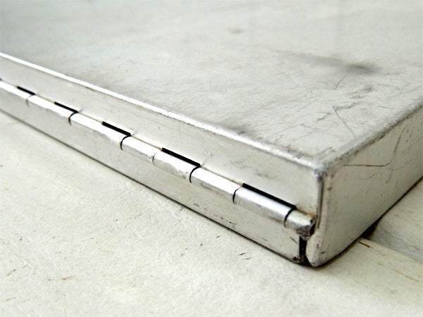 USA・工業系・書類ケース付き・アルミ製・ヴィンテージ・バインダー/クリップボード