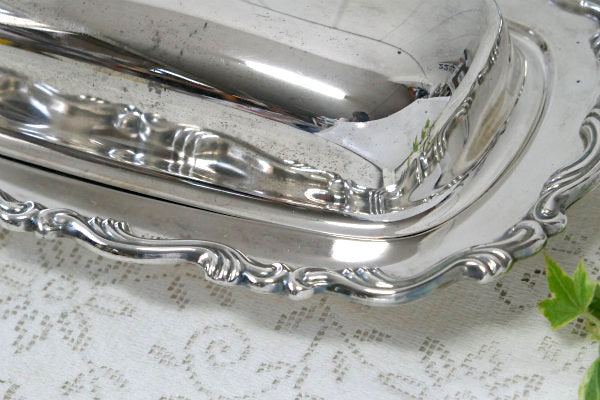 ONEIDA シルバープレート ヴィンテージ バターディッシュ バターケース ヴィクトリアン USA