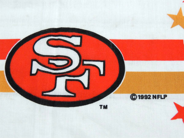 【NFL】SF・アメリカンフットボール柄・ユーズドシーツ(フラットタイプ) USA