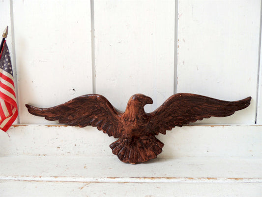 翼を広げたイーグル ヴィンテージ アメリカンイーグル 壁飾り ウォールデコ 鷲 USA