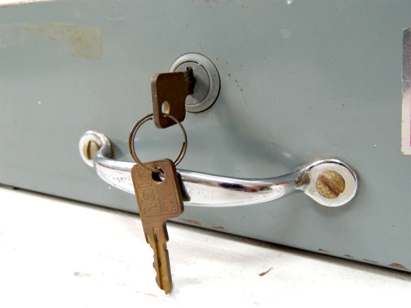 【INDIANA CASH DRAWER】メタル製・鍵付き・ヴィンテージ・キャッシュボックス/金庫