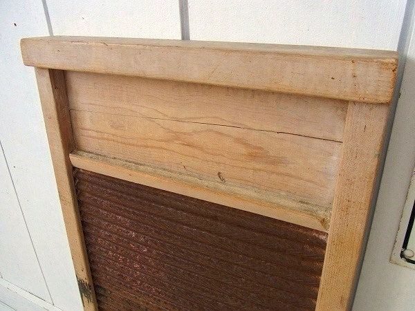 【National Washboard】木製・ヴィンテージ・ウォッシュボード/洗濯板 USA