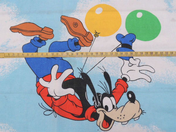 【ミッキー&フレンズー】大人気!ディズニー・飛行船・ヴィンテージ・ユーズドシーツ(ボックスタイプ)