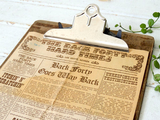 【工業系】ロングタイプ・クリップボード・バインダー・USA・ステーショナリー・文房具