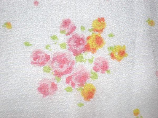 薔薇 バラ 花柄 デッドストック ヴィンテージ ファブリック 生地