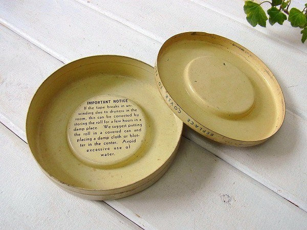 【Scotch】スコッチ社・ティン製・30’sアンティーク・テープ缶/ティン缶　USA