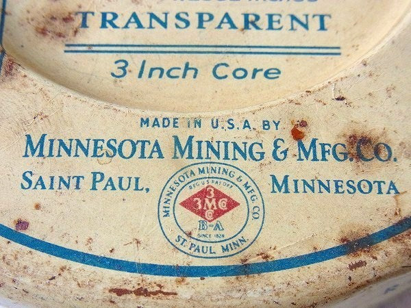 【Scotch】スコッチ社・ティン製・30’sアンティーク・テープ缶/ティン缶　USA