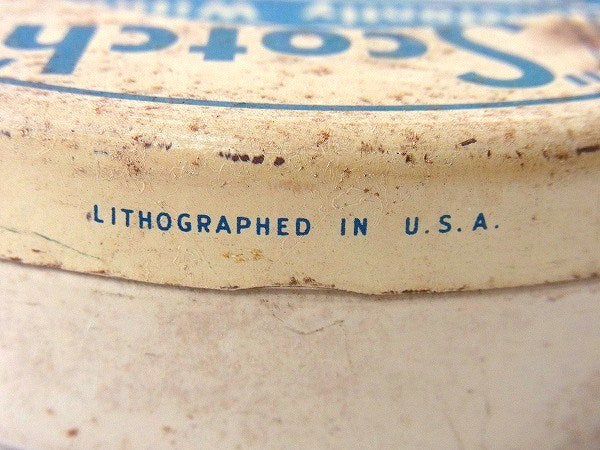 【Scotch】スコッチ社・ティン製・30’sアンティーク・テープ缶/ティン缶　USA