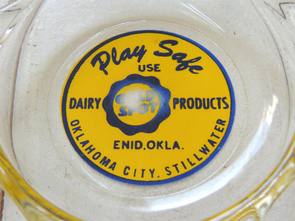 【GOLD SPOT DAIRY】1950〜60s・ガラス・ビンテージ・アドバタイジング・灰皿
