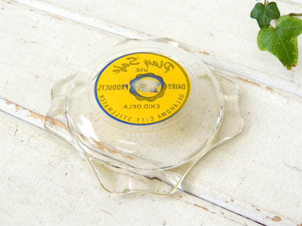 【GOLD SPOT DAIRY】1950〜60s・ガラス・ビンテージ・アドバタイジング・灰皿