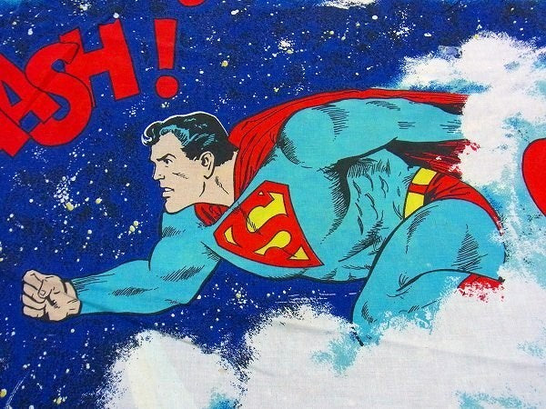 【スーパーマン】1978年・ヴィンテージ・ベッドスプレッド/ベッドカバー　USA
