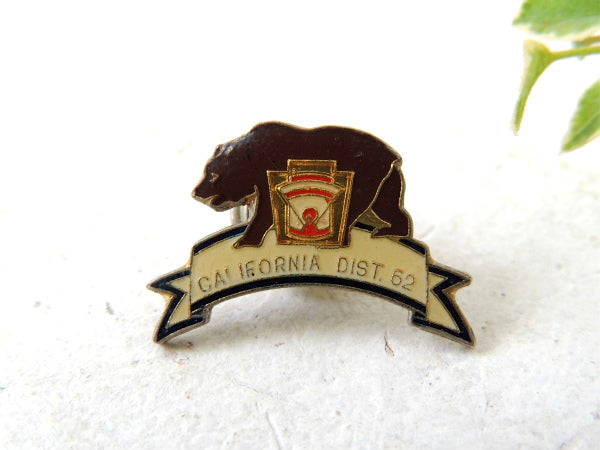 【グリズリー/カリフォルニア州/ベア/熊】ヴィンテージ・ピンズ・アクセサリー・USA