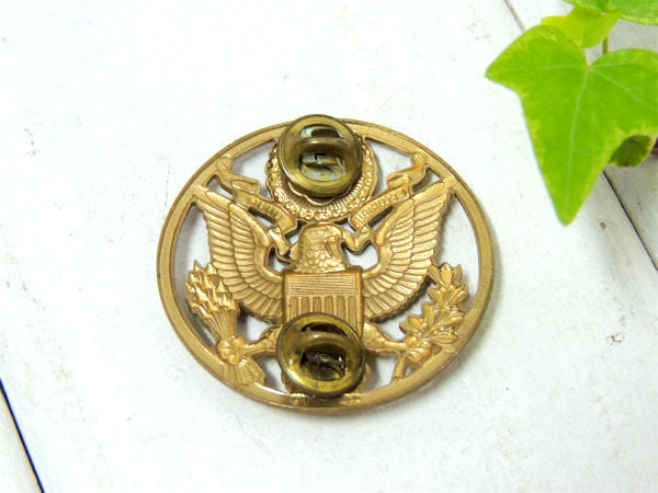 【★・ミリタリー・イーグル・鷲・EPLURIBUS・UNUM】ビンテージ・US ARMY・ピンバッジ
