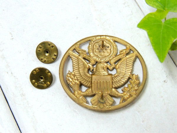 【★・ミリタリー・イーグル・鷲・EPLURIBUS・UNUM】ビンテージ・US ARMY・ピンバッジ