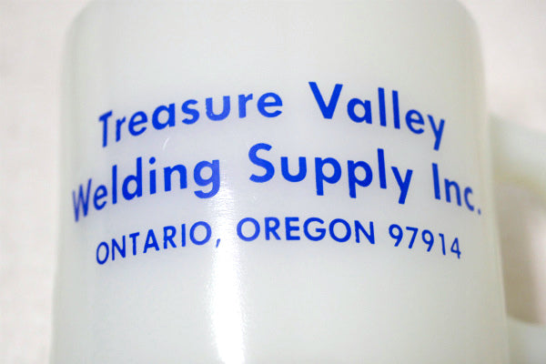 【FireKing】オレゴン州・ファイヤーキング・スタッキング・マグカップ・アドマグ・コーヒーマグ