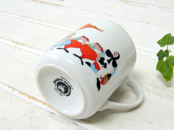 【ふしぎの国のアリス】ディズニーランド・70'sヴィンテージ・陶器製・マグカップ/食器/里返り品