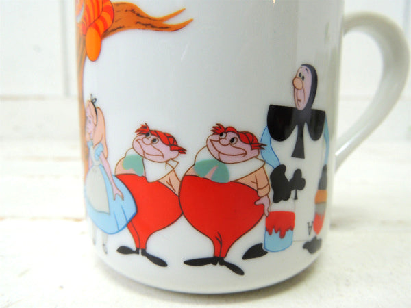 【ふしぎの国のアリス】ディズニーランド・70'sヴィンテージ・陶器製・マグカップ/食器/里返り品
