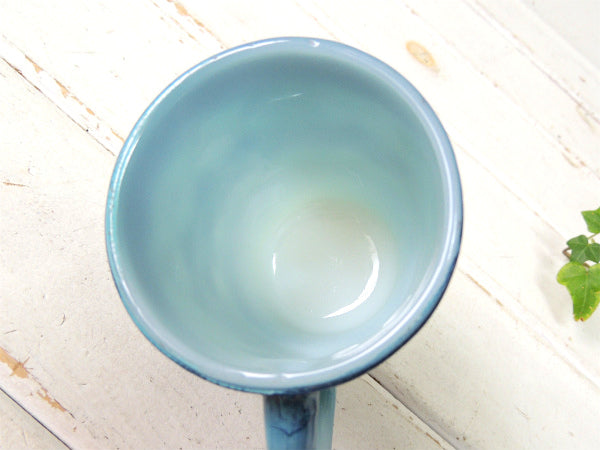 【Fire King】青色・ファイヤーキング・キンバリー・マグカップ/食器 USA