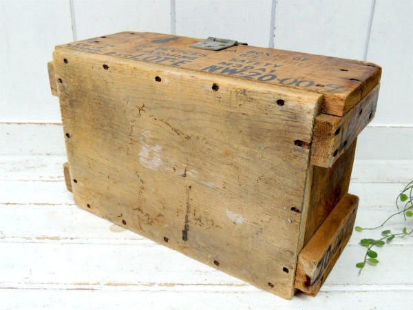 【ミリタリー】ヴィンテージ・軍用木箱・トランク・木箱・ウッドボックス・アーモボックス・弾薬箱 USA