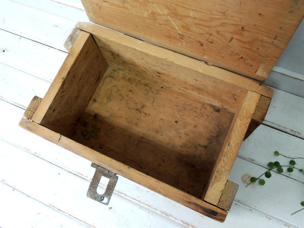 【ミリタリー】ヴィンテージ・軍用木箱・トランク・木箱・ウッドボックス・アーモボックス・弾薬箱 USA