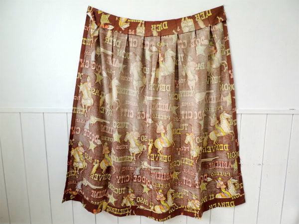 US SHERIFF・ガン&ピストル ビンテージ・カーテン・生地 ウエスタン・西部劇・EL PASO