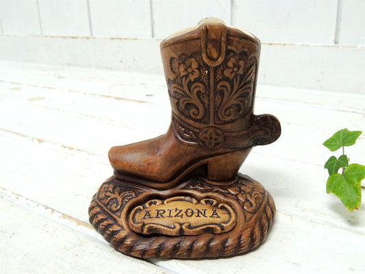 トレジャークラフト ARIZONA・ウエスタンブーツ 型・セラミック製・ヴィンテージ・置物 花瓶