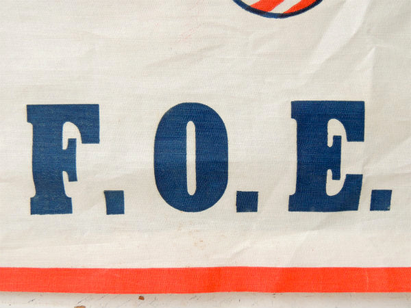 WELCOM・FOE 13星・イーグル・アメリカンフラッグ・ヴィンテージ・バナー・旗 US
